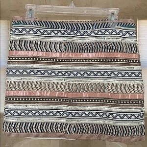 MNG Beaded Mini Skirt, sz 8 NWT